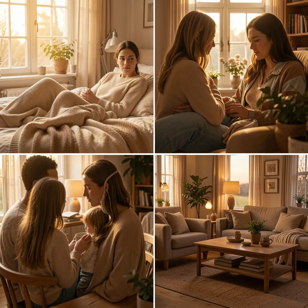 Quiet evening setup with notes